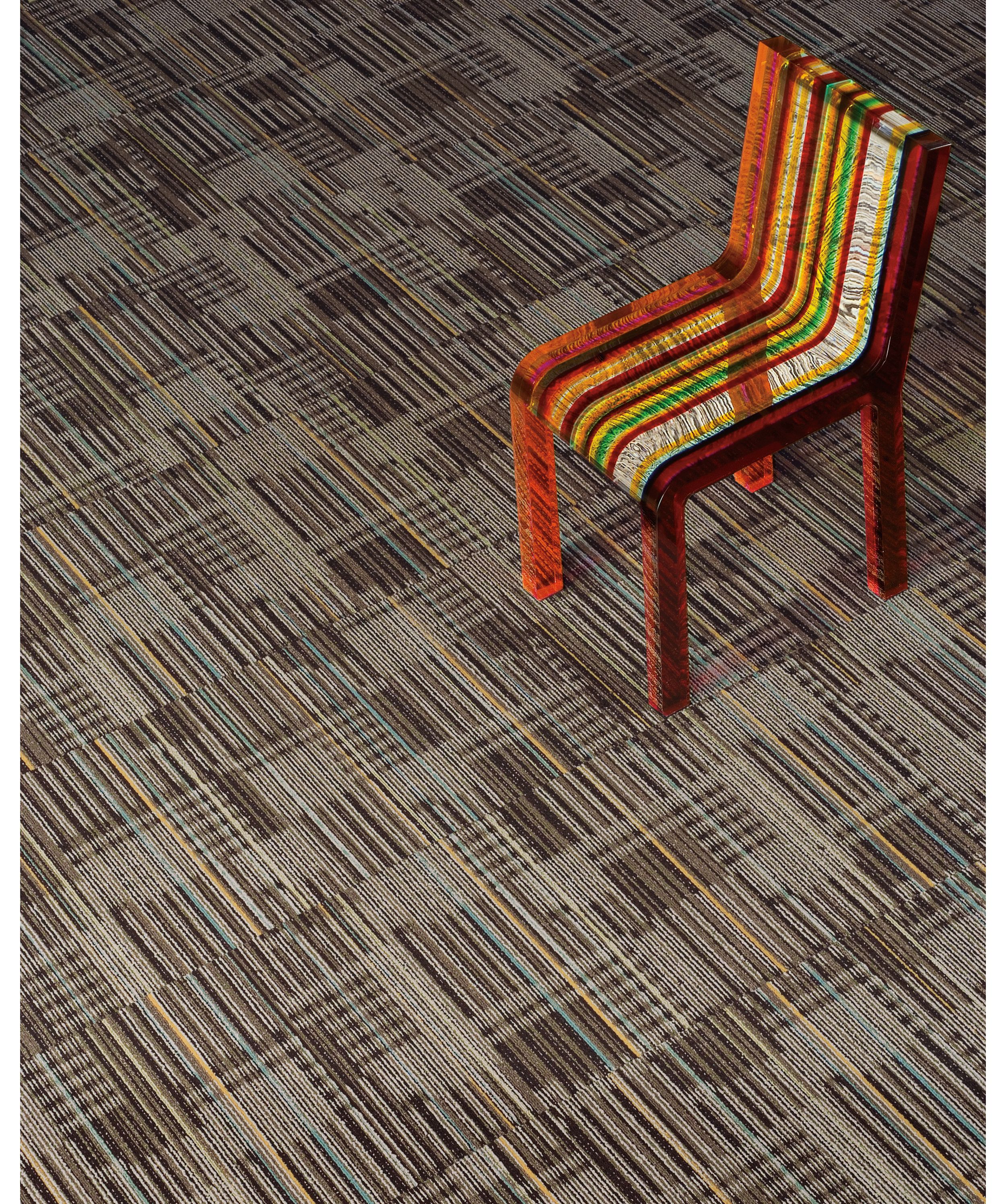 Detail of Interface Cordoba Colores carpet tile with chair image number 4